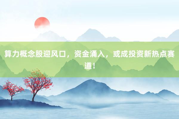 算力概念股迎风口，资金涌入，或成投资新热点赛道！